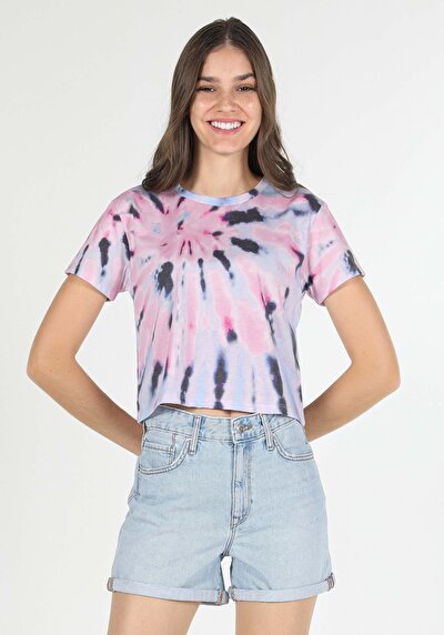 Image de T-shirt À Manches Courtes Multicolou Regular Fit Femme