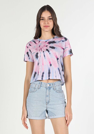 Image de T-shirt À Manches Courtes Multicolou Regular Fit  Femme