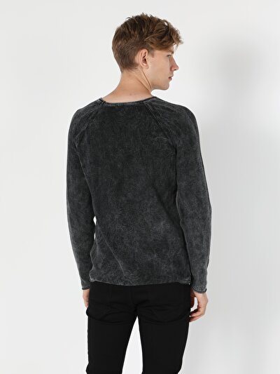 Image de Pull Anthracite Slim Fit   Homme