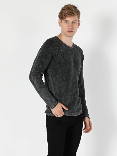 Image de Pull Anthracite Slim Fit   Homme
