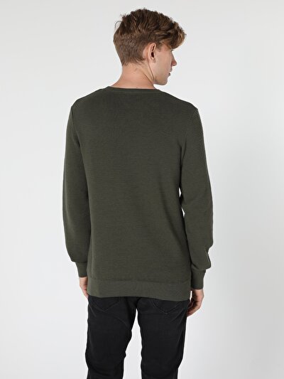 Image de Pull Kaki Regular Fit   Homme