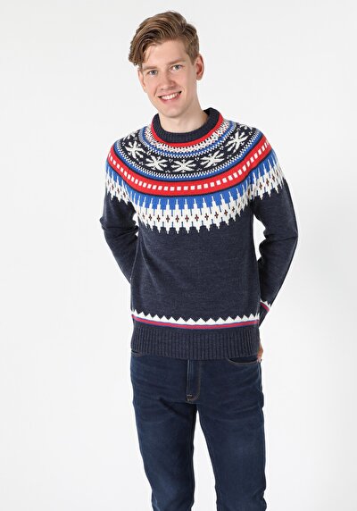 Image de Pull Marine Regular Fit   Homme