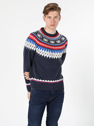 Image de Pull Marine Regular Fit   Homme