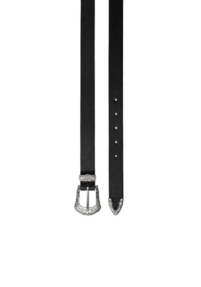 Image de Ceinture Noir Modern Fit Femme