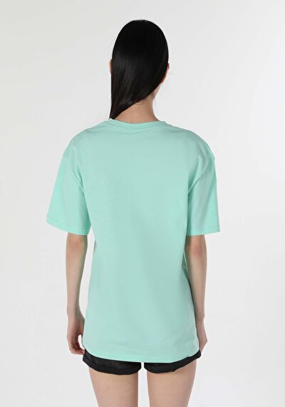 Image de T-shirt À Manches Courtes Vert Comfort Fit Femme