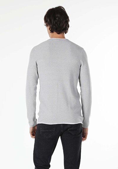 Image de Pull Gris Slim Fit   Homme