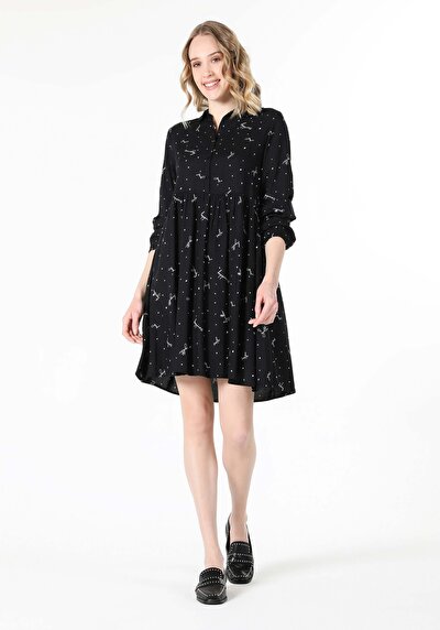 Image de Robe Noir Regular Fit    Femme