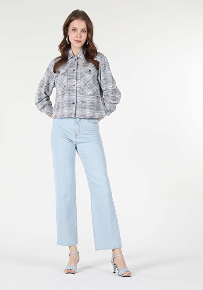 Image de Veste De Blazer Bleu Regular Fit Femme