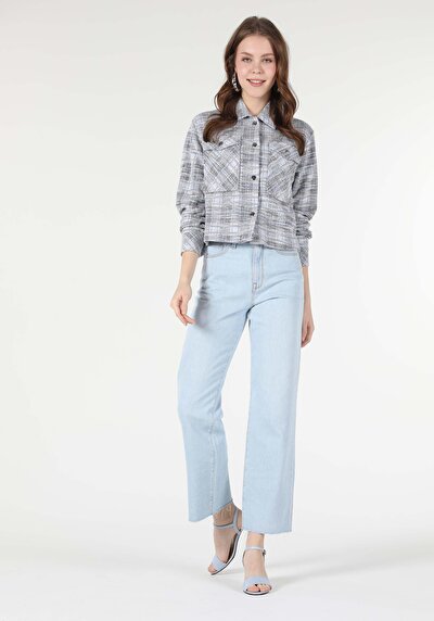 Image de Veste De Blazer Bleu Regular Fit Femme
