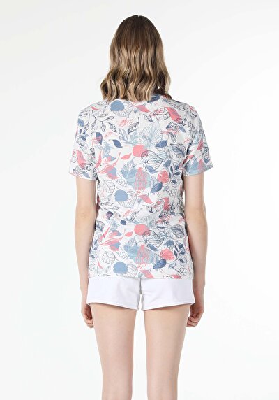 Image de T-shirt À Manches Courtes Multicolou Regular Fit Femme