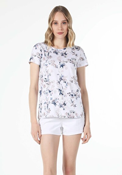 Image de T-shirt À Manches Courtes Multicolou Regular Fit  Femme