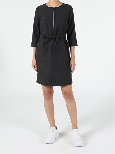 Image de Robe Noir Regular Fit    Femme