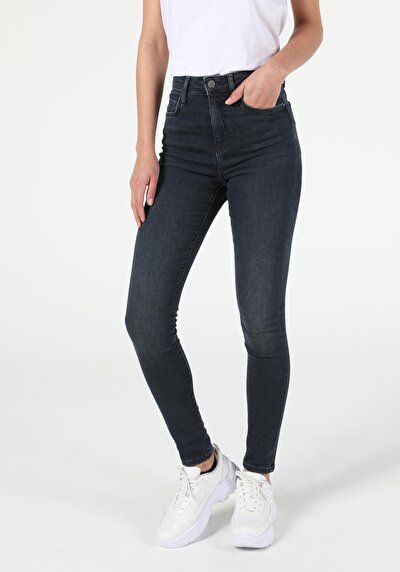 Image de 760 Diana Pantalon Bleu Skinny Leg En Super Slim Fit Femme