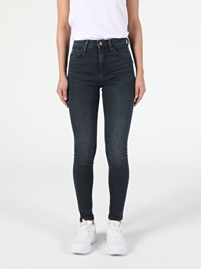 Image de 760 Diana Pantalon Bleu Skinny  Leg  En  Super Slim Fit Femme