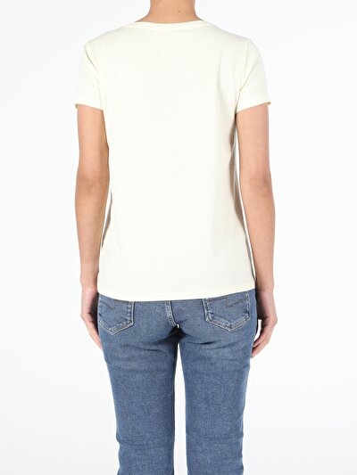 Image de T-shirt À Manches Courtes Jaune Regular Fit  Femme