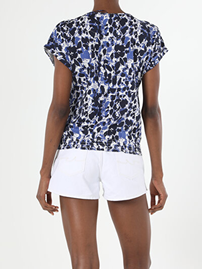 Image de T-shirt À Manches Courtes Marine Regular Fit Femme