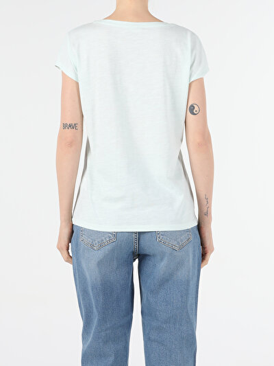 Image de T-shirt À Manches Courtes Vert Regular Fit  Femme