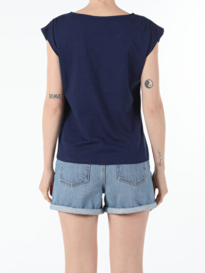 Image de T-shirt À Manches Courtes Marine Regular Fit  Femme
