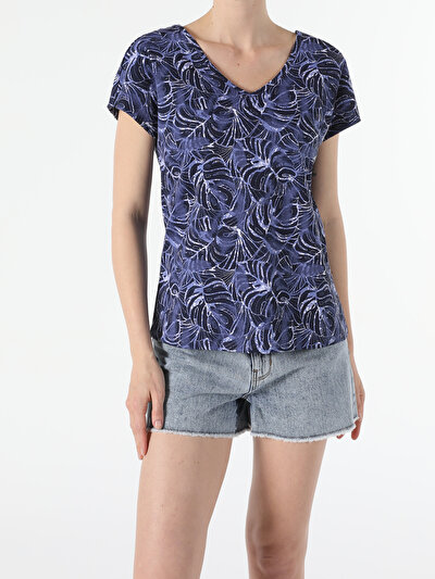 Image de T-shirt À Manches Courtes Marine Regular Fit Femme