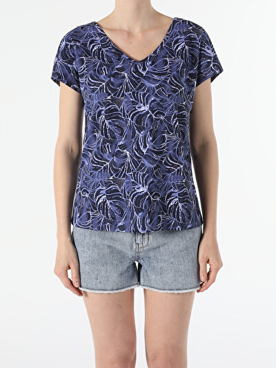 Image de T-shirt À Manches Courtes Marine Regular Fit  Femme