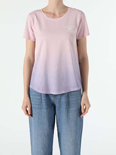 Image de T-shirt À Manches Courtes Rose Regular Fit  Femme
