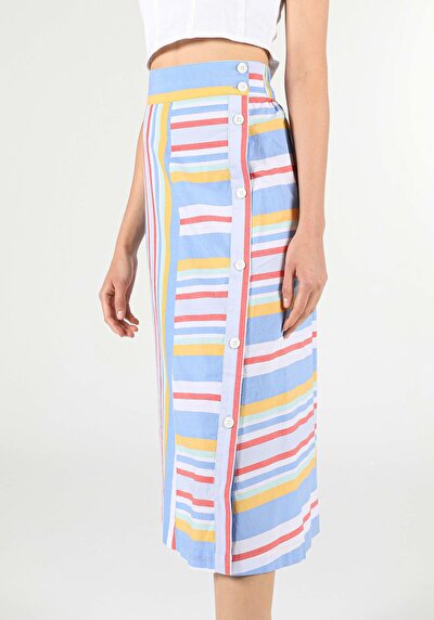 Image de Jupe Multicolou Midi    Femme