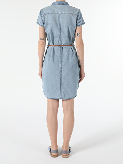 Image de Robe Bleu Clair Regular Fit Femme
