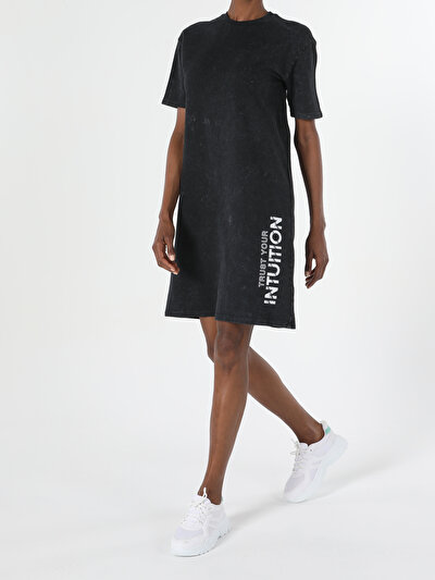 Image de Robe Noir Regular Fit Femme