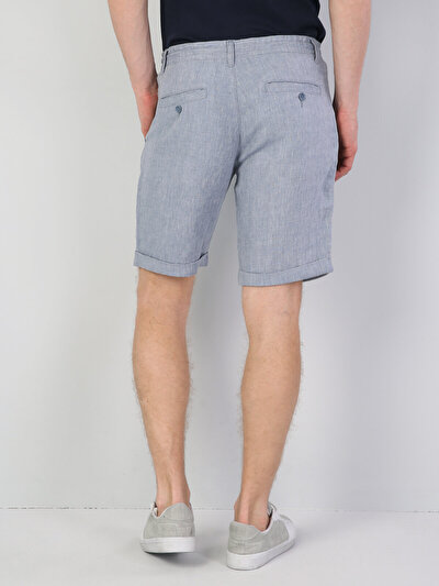 Image de Short Bleu Regular Fit Homme