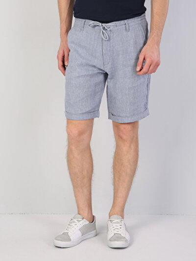 Image de Short Bleu Regular Fit Homme