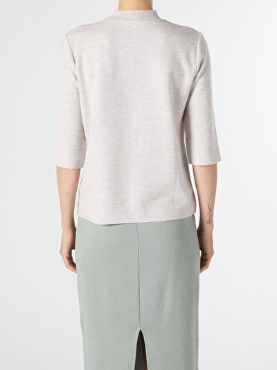 Image de T-shirt À Manches Longues Beige Regular Fit  Femme