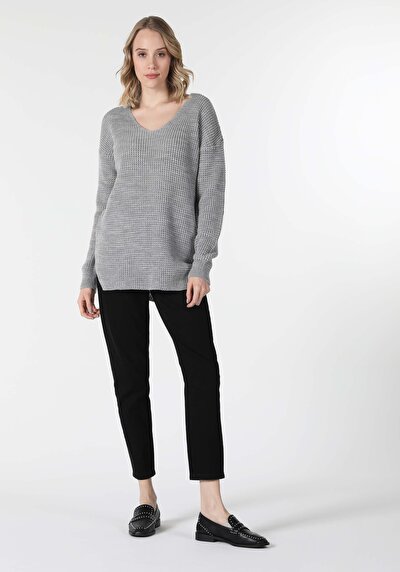 Image de Pull Gris Regular Fit Femme