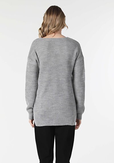 Image de Pull Gris Regular Fit Femme