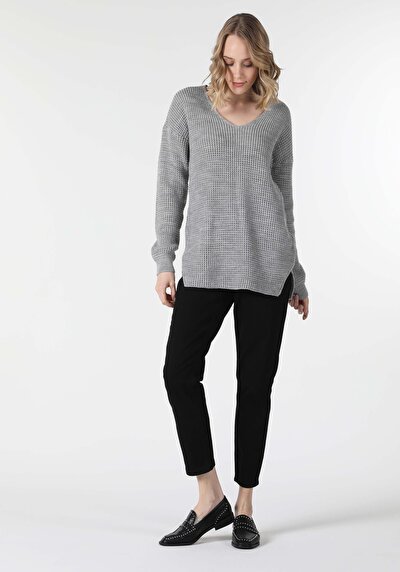 Image de Pull Gris Regular Fit Femme