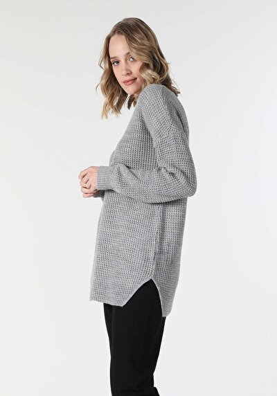 Image de Pull Gris Regular Fit   Femme