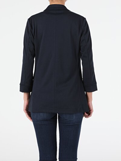 Image de Veste De Blazer Marine Regular Fit Femme