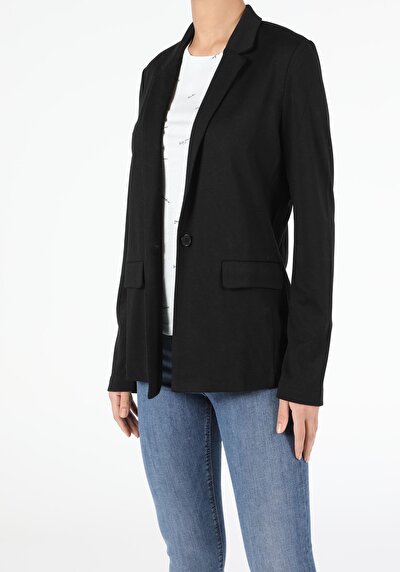 Image de Veste De Blazer Noir Regular Fit Femme