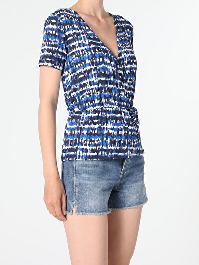 Image de T-shirt À Manches Courtes Marine Slim Fit  Femme
