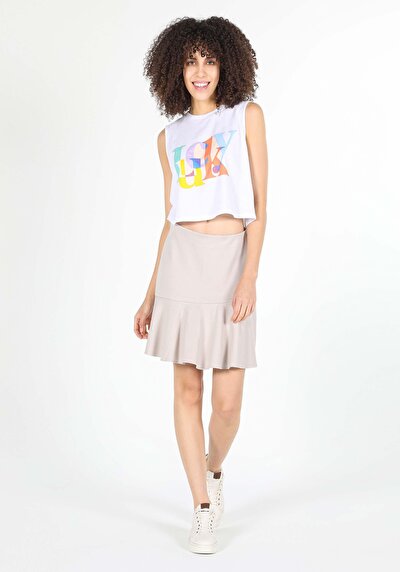 Image de Jupe Beige Regular Fit    Femme