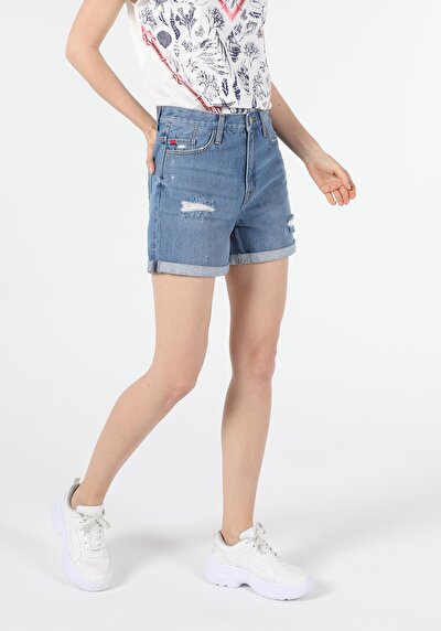 Image de Short Denim Regular Fit Femme