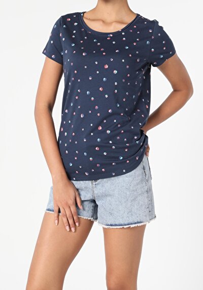 Image de T-shirt À Manches Courtes Marine Regular Fit Femme