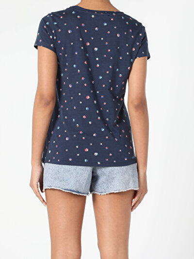 Image de T-shirt À Manches Courtes Marine Regular Fit Femme