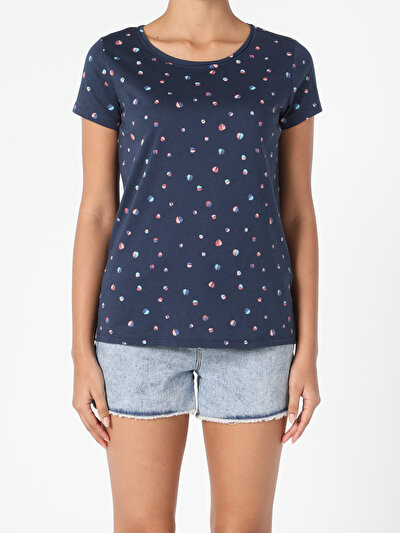 Image de T-shirt À Manches Courtes Marine Regular Fit  Femme