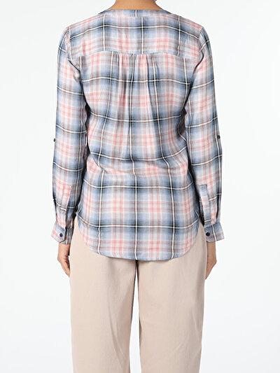 Image de Chemisier À Manches Longues Multicolou Slim Fit Femme