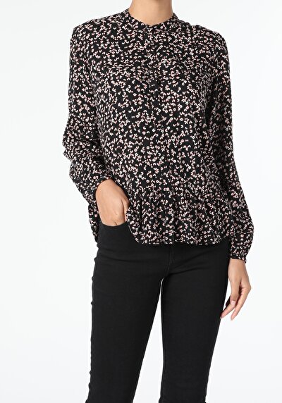 Image de Chemisier À Manches Longues Multicolou Regular Fit Femme