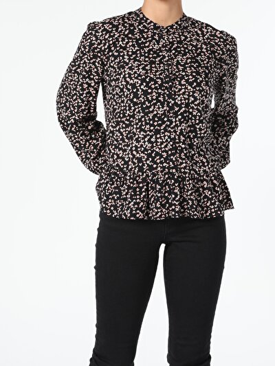 Image de Chemisier À Manches Longues Multicolou Regular Fit Femme