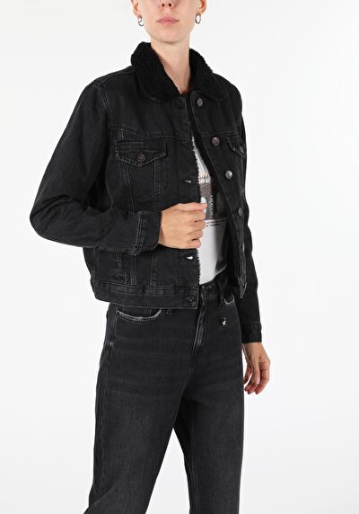 Afficher les détails de Veste De Blazer Denim Regular Fit   Femme