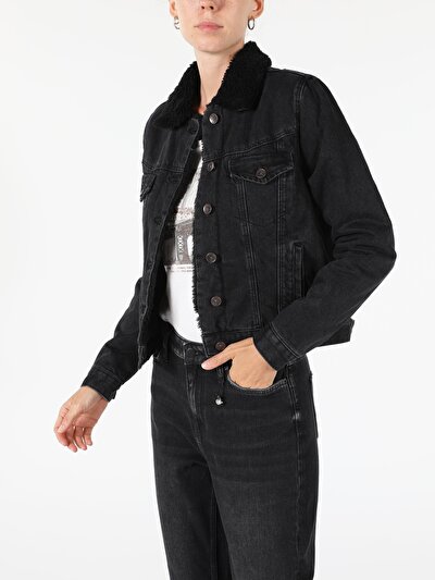 Afficher les détails de Veste De Blazer Denim Regular Fit   Femme