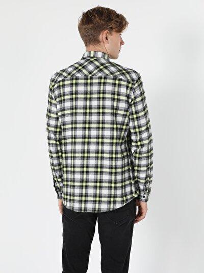 Image de Chemise À Manches Longues Noir Regular Fit Homme