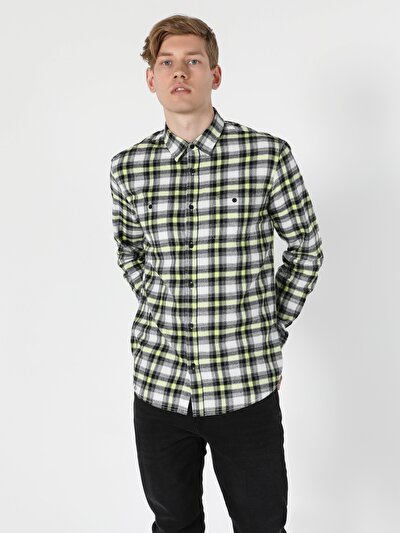 Image de Chemise À Manches Longues Noir Regular Fit   Homme